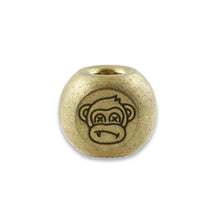 Load image into Gallery viewer, Wise Monkeys Bead - Brass