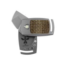 Load image into Gallery viewer, IMP - MagnaCut - Titanium + Brown Burlap Micarta
