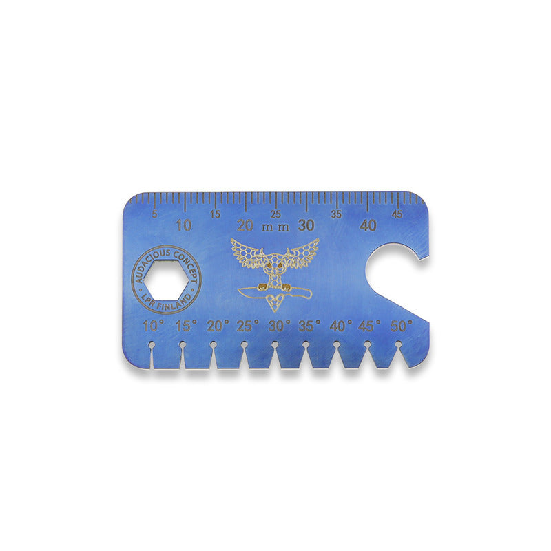 Dog Tag Tool - Titanium - Satin Blue