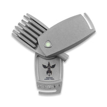 Load image into Gallery viewer, D Rocket Knife Tool - Titanium - Stonewashed
