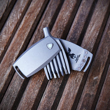 Load image into Gallery viewer, D Rocket Knife Tool - Titanium - Stonewashed
