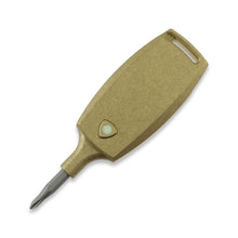 Load image into Gallery viewer, D Rocket Knife Tool - Brass - Stonewashed
