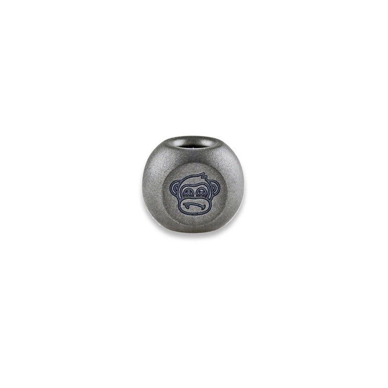 Wise Monkeys Bead - Titanium